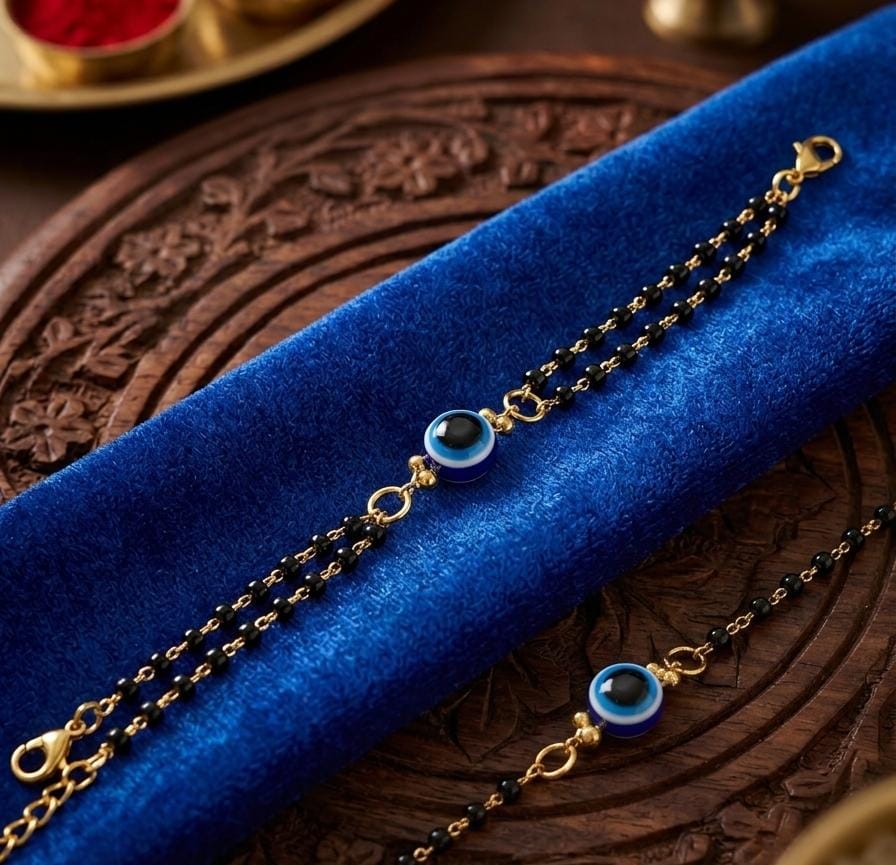 Black Evil Eye Mangalsutra Rakhi