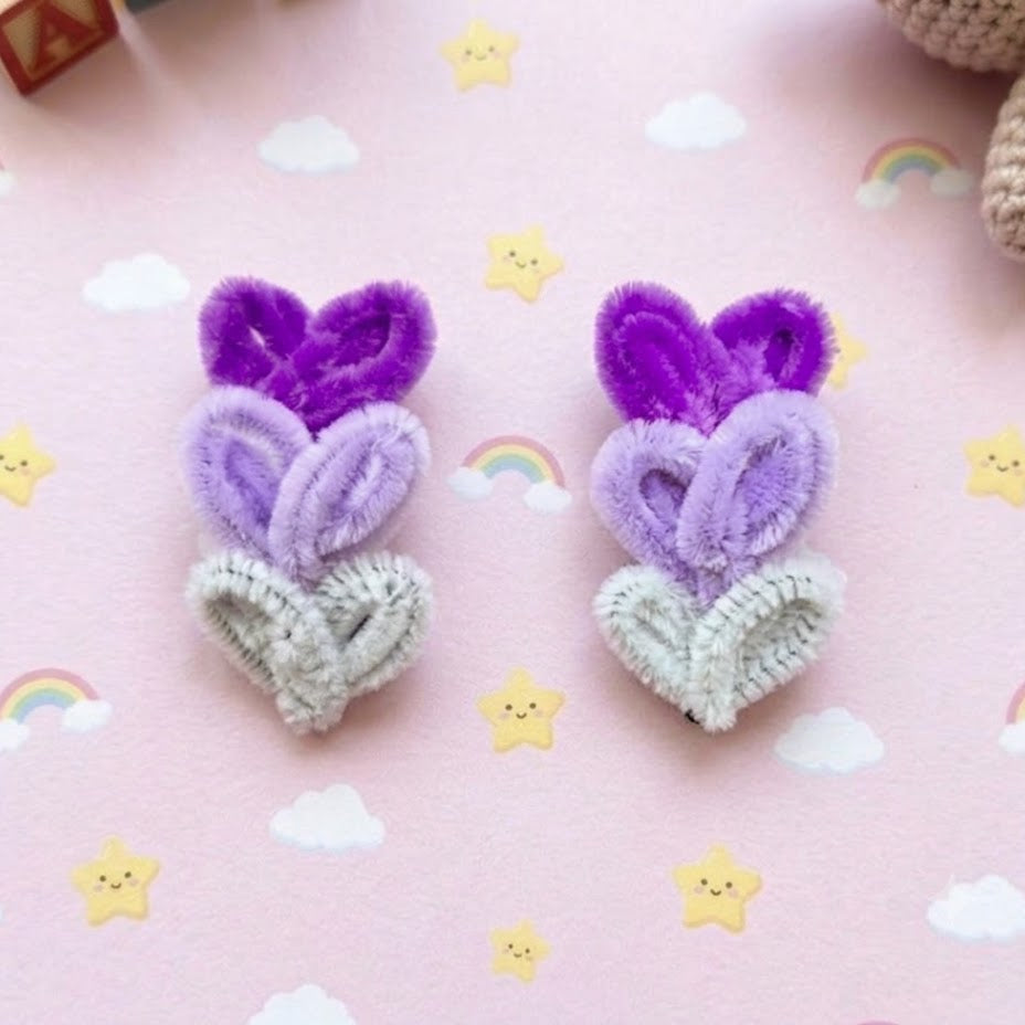 Purple Kids Clip (Pair)