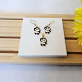 PANDA PENDANT AND EARRINGS SET