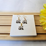 PANDA PENDANT AND EARRINGS SET
