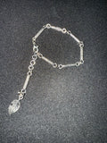 Silver oxidised bracelet