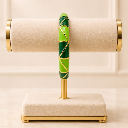 Green Enamel Bangle