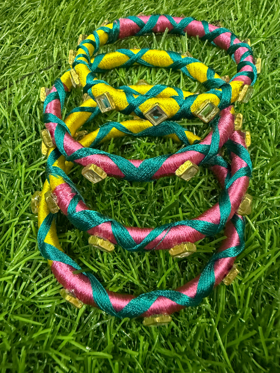 Silk thread bangles