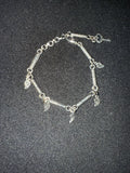 Silver oxidised bracelet