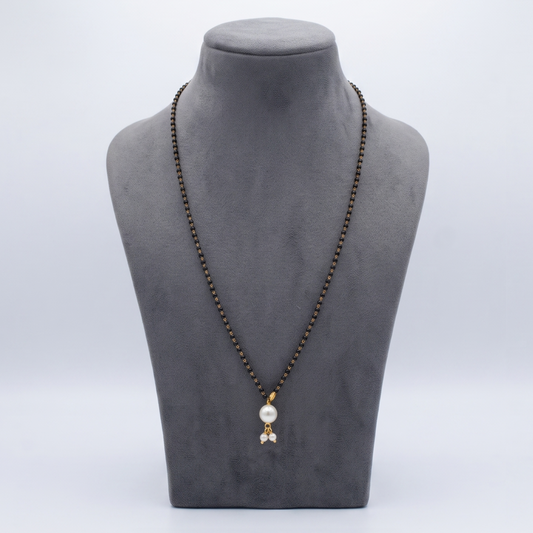 Mangalsutra With Glass Bead Pendant (1+2)
