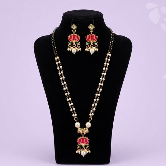 Lotus Pendant Stylish Mangalsutra