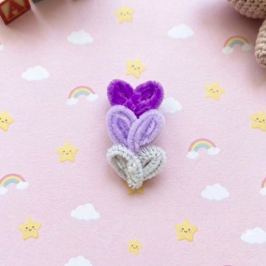 Purple Kids Clip (Pair)