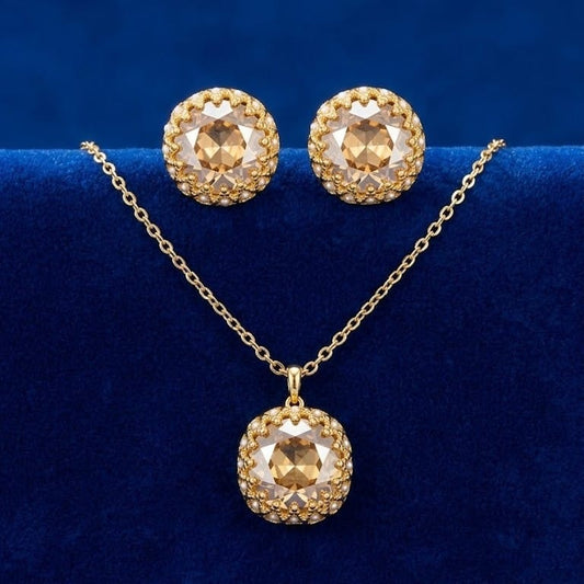 Sparkling AD Necklace Set