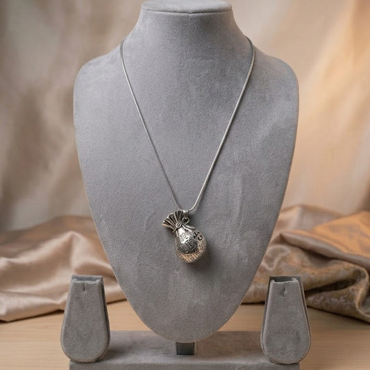 German Silver Necklace - Pouch
